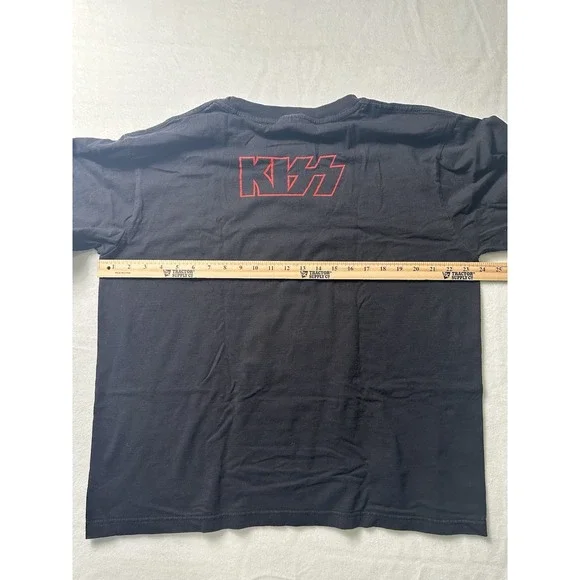 Kiss T-Shirt Xl Black Vintage Rock Of The T Band Graphic Tee 90s Rock Metal - Picture 5 of 6